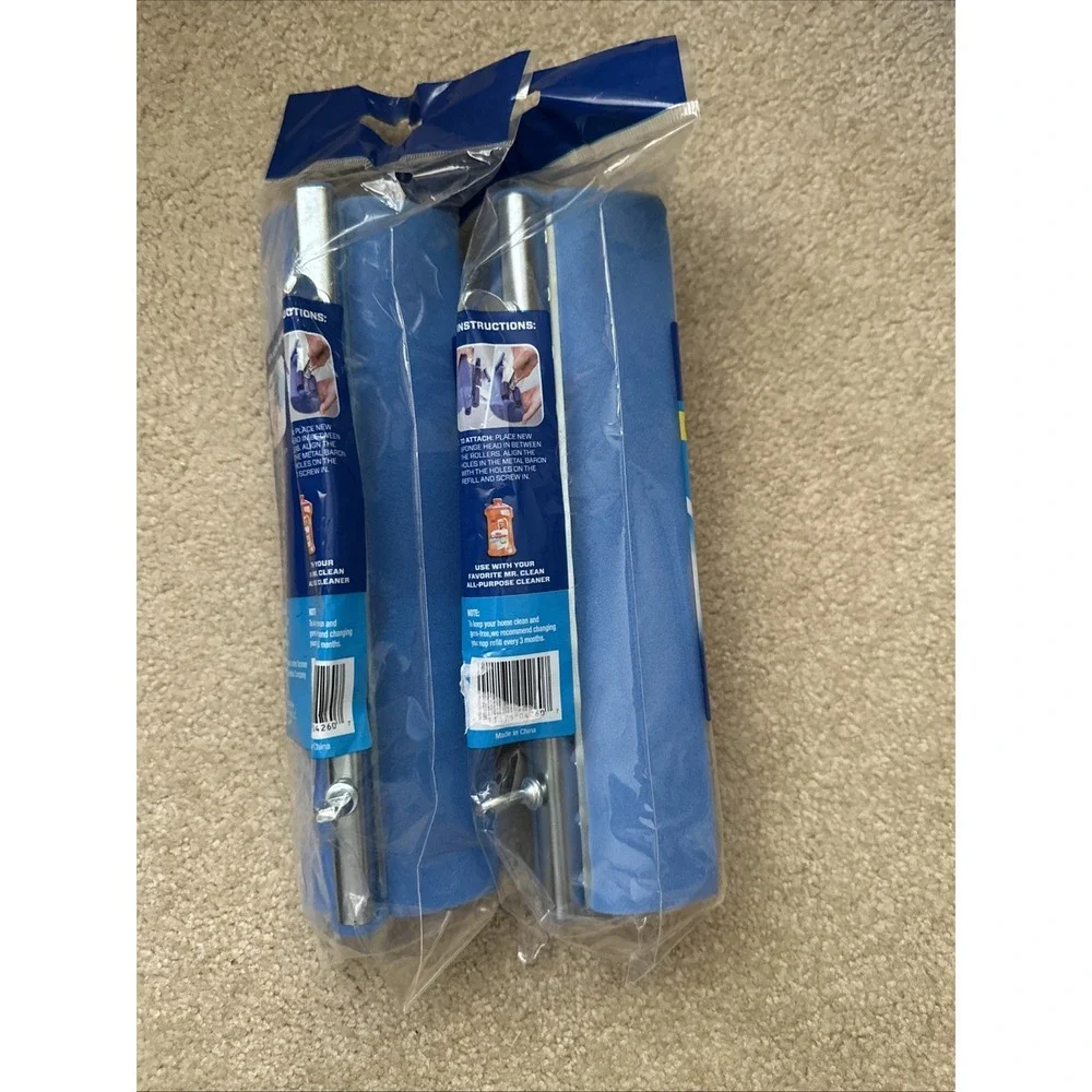 Mr. Clean ROLLER Mop Refill Durable Sponge Head Brand New Free Shipping